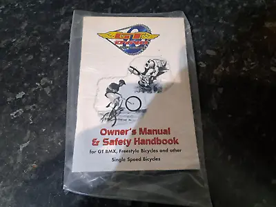 Vintage Nos Mid School 1998 Gt Dyno Etc Bmx Users Owners Handbook • $17.04