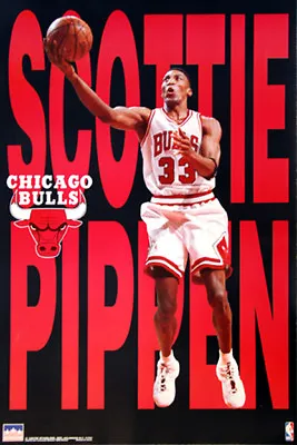 SCOTTIE PIPPEN Chicago Bulls 1997 Starline Vintage Original 22x34 NBA POSTER • $26.99