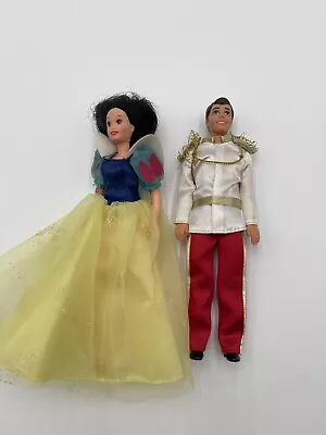 Vintage Disney’s Princess Snow White 7” Doll 1994 Mattel + Prince 7” Doll • $19.99