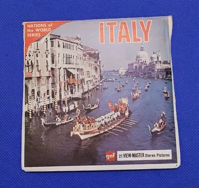 Gaf B180 Italy Nations Of The World Travel Series View-master 3 Reels Packet • $21