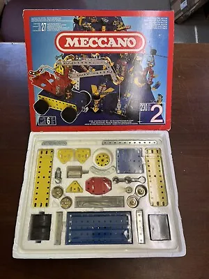 Vintage Meccano Motorised  Set 2 1989 100% Complete In Box With Manuals • £52.50