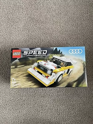£31 • Buy Lego Speed Champions 1985 Audi Sport Quattro S1 76897. New And Sealed