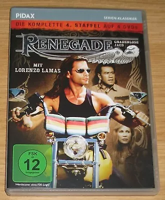 Renegade - Series / Season 4 - Lorenzo Lamas - Region 2 - 4 Disc Dvd Set • £17.49