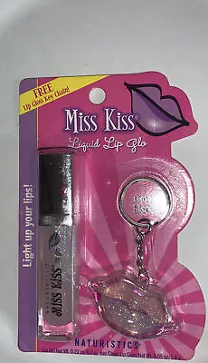 Naturistics Miss Kiss 1861Q-01 Liquid Lip Glo-Electric + Lip Gloss Key Chain. • $16.99