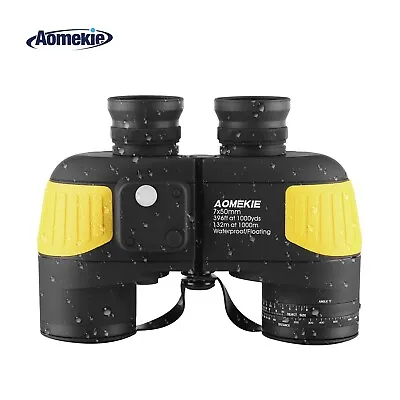 7X50 Marine Binoculars For Adults  Military Waterproof Telescope  With Compass • £109.99