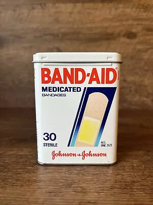 VTG Johnson & Johnson Medicated BAND-AID Tin 1989 Empty Collectible Ships Fast • $9.99