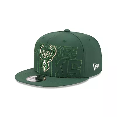 Milwaukee Bucks NBA New Era NBA Draft 2023 9FIFTY Snapback Hat~ Green • $29.99