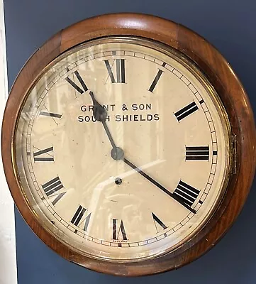 1920s 14” School/Railway Wall Clock Grant & Son – South Shields • £600