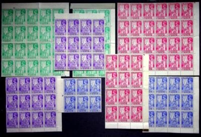 £7 • Buy BURMA: George VI Selection Of Corner Marginal Blocks - Various Values (58302)