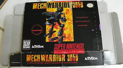 MechWarrior 3050 Super Nintendo BOX ONLY AUTHENTIC ORIGINAL SEE PICS • $19.99