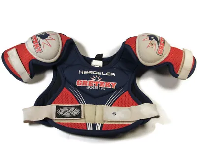 Vintage Hespeler Basix Wayne Gretzky Hockey Shoulder Pads Kids Jr. Small 1990's • $24.41