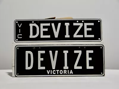 DEVIZE  Victorian Personalised Custom Number Plates CROYDON VIC 3136 • $395