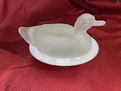 Rare Westmoreland Glass Duck On Nest Vintage • $40