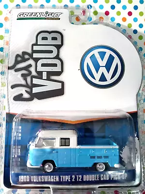Greenlight V-dub 1968 Volkswagen Type 2 T2 Double Cab Pick Up New B3 • $12.99