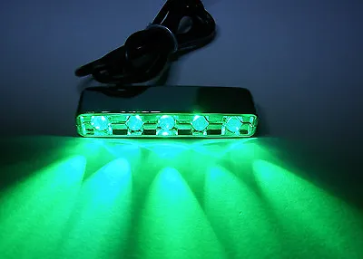 12V DC Green 5 LED Pod D.I.Y Path Step LED Light For Home Motorcycle Car Boat • $9.50