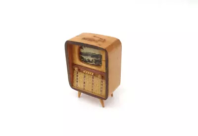 1950s Vintage Dollhouse Furniture Wood Television TV Set • $12.50