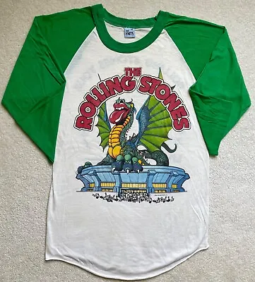 Vintage 1981 The Rolling Stones Concert Sold Out Tour Raglan T Shirt Medium • $179.95