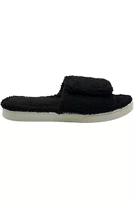 MUK LUKS Toweling Terry Classic Slide Slippers Black • $12.74
