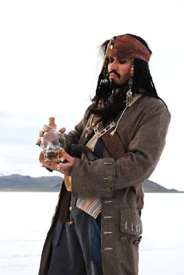 Exact JACK SPARROW COAT Pirate Costume Jacket M/L/XL • $85.90