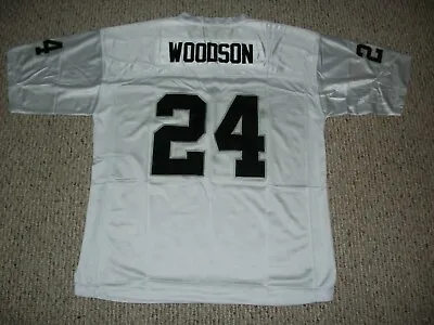 CHARLES WOODSON Unsigned Custom Oakland White Sewn New Football Jersey Sze S-3XL • $38.05