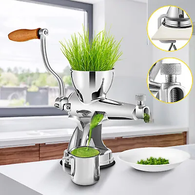 VEVOR Manual Wheatgrass Juicer Hand Operated Juicer Extractor Stainless Steel • $76.99