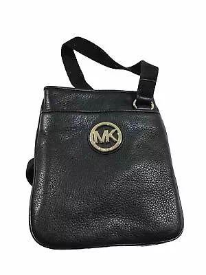 Michael Kors Fulton Black Leather Crossbody  • $40.50