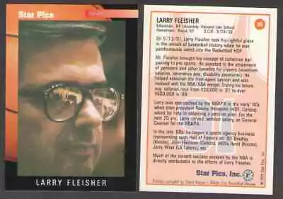 US. 1991 Star Pics. Draft Card. #30. Larry Fleisher • $1.99