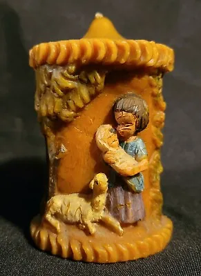 Vintage Gunter Kerzen Sculptured Christmas Nativity Candle - Western Germany • $14.95