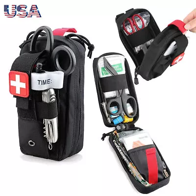 Tactical Molle Medical First Aid Kit IFAK Pouch Emergency EMT EDC Trauma Bag US • $12.23