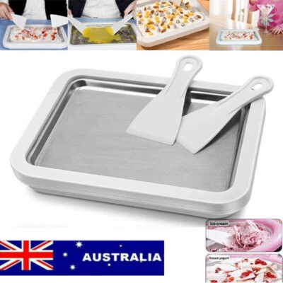 $29.69 • Buy Ice Cream Maker Yogurt Frozen Pan Mini Fried Yogurts DIY Machine Rolled Homemade
