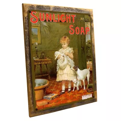 Sunlight Soap Metal Sign; Wall Decor For Bath Or Laundry • $109.99