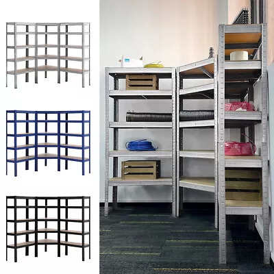 Corner Racking Garage Shelving Kit 5 Tier Heavy Duty Garage Storage Racks • £99.95