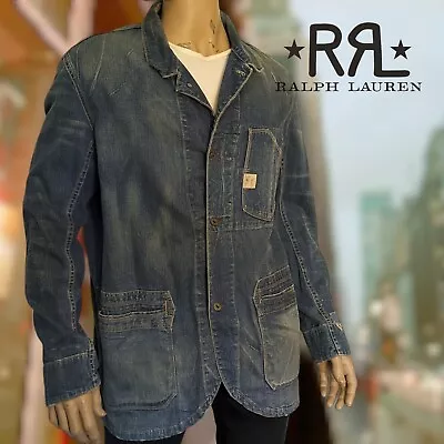 Vintage Ralph Lauren RRL Denim Chore Jacket 90s  • $600