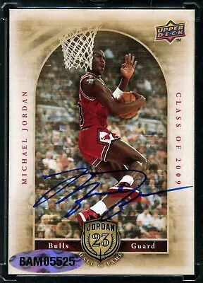 Michael Jordan 09-10 Upper Deck Hall of Fame Class of 2009 On Card Auto HOF Mint • $1040