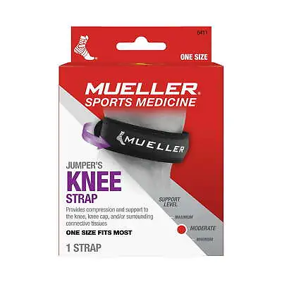 Mueller Knee Strap Jumpers Moderate Compression One Size Fits Most 1 Ct 2 Pack • $21.67