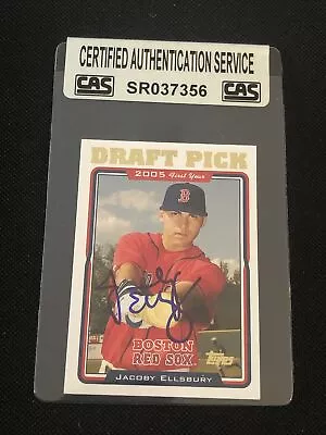 Jacoby Ellsbury 2005 Topps Update Rookie Signed Autographed Card Cas Authentic • $79.95