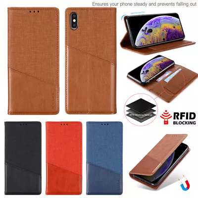 $12.09 • Buy For OPPO A3S A59 A32 Realme 6 C11 C17 Magnetic Ultra-Thin Flip Phone Case Cover 