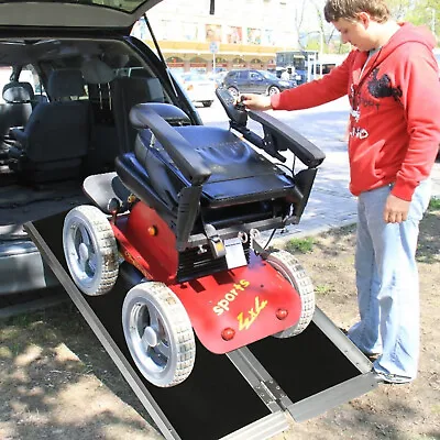 Livebest 4Ft Folding Wheelchair Ramp Doorways Carrier Threshold Mobility Scooter • $159.99