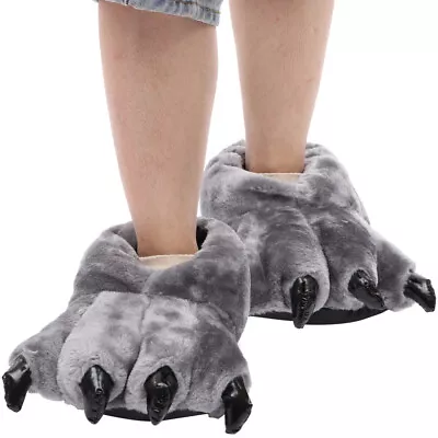  Cartoon Paw Shoes Sole: Pvc Men And Women Animal Slippers Hobbit Feet • £14.59