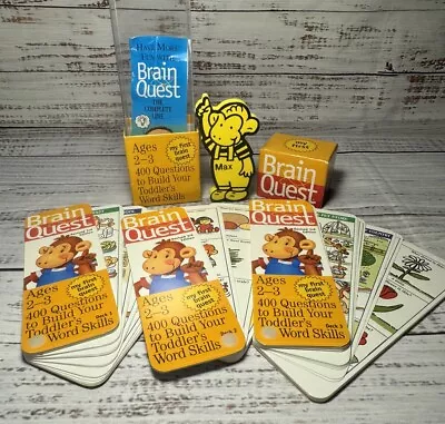 My First Brain Quest Cards Ages 2-3. 400 Questions 2 Build Toddler's Word Skills • $9