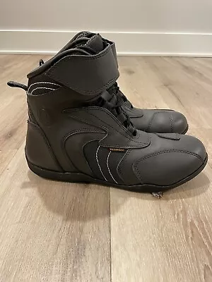 Vulcan Men’s Black Leather Motorcycle Boots V-310 Troop Sport Size`~9.5~MINT • $48.97