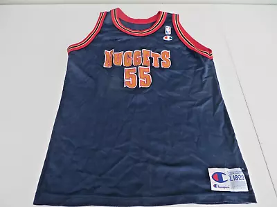 Champion Blue Nuggets 55 Sleeveless Mutombo Jersey Youth Size XL (18-20) • $19.95