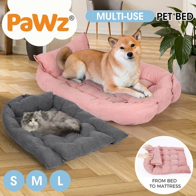 $26.99 • Buy PaWz Dog Calming Beds Multi-use Pet Cat Kennel Sofa Bolster Washable Large