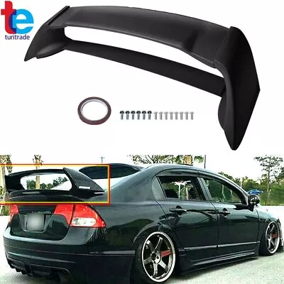 Mugen Style Rear Trunk Spoiler Wing Unpainted For Honda 2006-11 Civic 4DR Sedan • $61.06