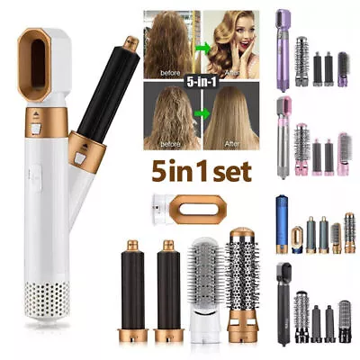 5 In 1 Electric Hair Dryer Hair Styling Brush Hair Curler Air Styling Set New • £15.99