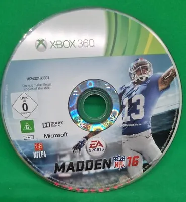 Madden NFL 16 - Xbox 360 Game  PAL - Disc Only • $10.79
