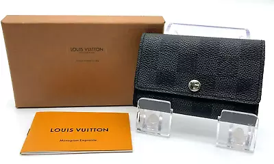 Authentic  Louis Vuitton Damier Graphite Multicle 6 N62662 Key Case W/Box SK6824 • $26.51