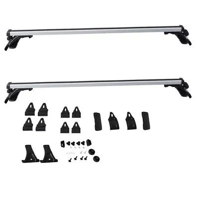 NEW Top Cross Bar Roof Rack Luggage Cargo Carrier 48  Universal Car Set Of 2 • $55.42