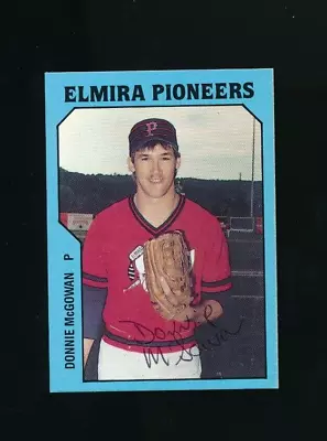 1985 TCMA Elmira Pioneers #15 Donnie McGowan Signed Auto Autograph Tough • $10