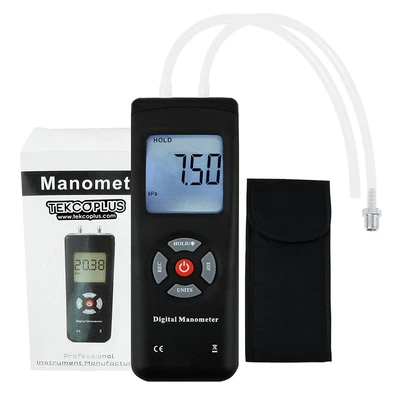 $46.54 • Buy Digital Handheld Manometer HVAC Air Pressure Vacuum Pressure Gas Pressure Gau...